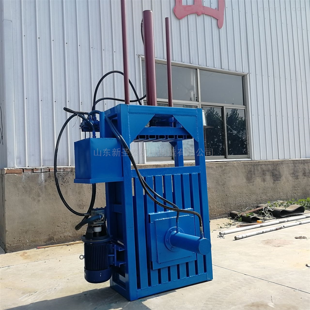 全自动废塑料 海绵立式打包压缩机